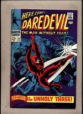Buy Daredevil #39_april 1968_fine_ The Unholy Three _silver Age Marvel! • 1.20£