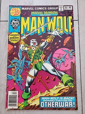 Buy Marvel Premiere #45 Man-Wolf Marvel Comics 1978 Mid Grade • 4.94£
