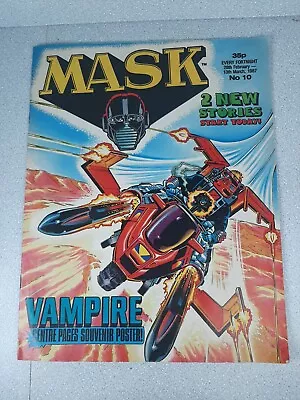 Buy MASK Comic - No 10 Date 28/2-13/3/87 UK Paper Comic - Centre Poster Intact • 3.50£