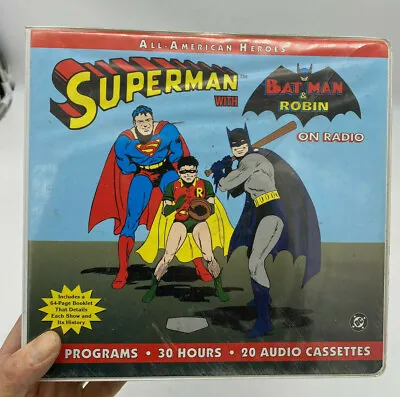 Buy All-American Heroes Superman With Batman On Radio 119 Programs 20 Tapes 1999 • 14.34£
