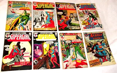 Buy Lot Of 8 G/F 1971-72 Supergirl #401 402 404 405 408 Adventure #415 422 Action396 • 55.10£