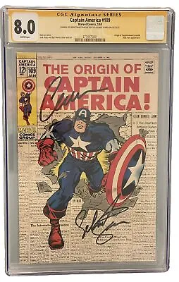 Buy Captain America 109 Cgc 8.0 SS Chris Evans And Sebastian Stan • 1,003.94£
