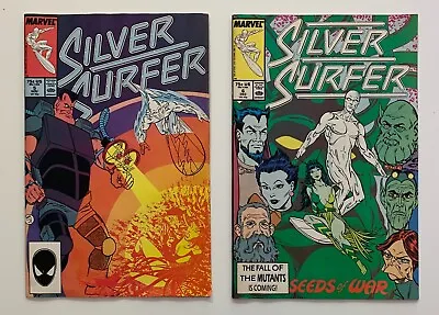 Buy Silver Surfer #5 & 6 (Marvel 1987) 2 X FN+/- Copper Age Issues • 12.95£
