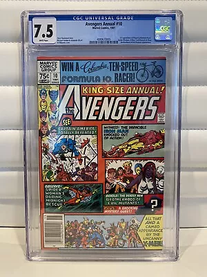 Buy Avengers Annual #10 CGC 7.5 1981 1st Rogue Madelyne Pryor Newsstand White Pages • 92.48£