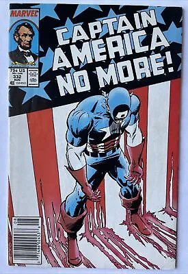 Buy Captain America #332 Newsstand! KEY Steve Rogers Resigns As Cap! (Marvel 1987) • 3.95£