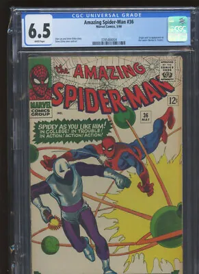 Buy Amazing Spider-Man #36 (05/66) CGC 6.5 FN+ • 183.34£