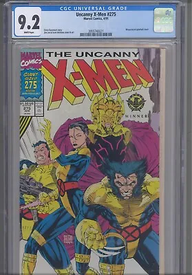 Buy Uncanny X-Men #275 CGC 9.2 1991 Marvel Comics Scott Williams-Jim Lee Cover & Art • 33.76£