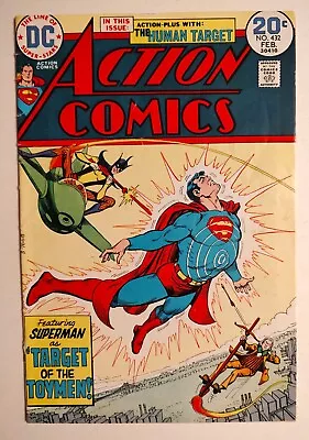 Buy 1974 DC - ACTION COMICS - Comic Book - Feb # 432 - SUPERMAN VS The TOYMEN Target • 10.27£