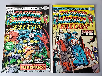 Buy Captain America #182 & #183 Marvel Comic Book *sale* Falcon • 12.99£