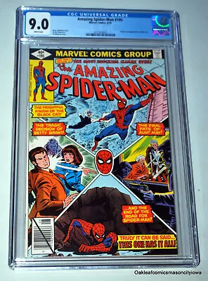 Buy Amazing Spider-Man #195 CGC Grade 9.0 2nd Black Cat! WP 1979 • 70.29£
