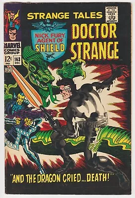 Buy Strange Tales #163 Marvel 1967 Yellow Claw Vs Nick Fury Classic Steranko-c Vg/fn • 15.80£