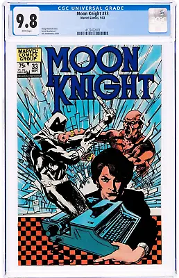Buy MOON KNIGHT #33 CGC NM/MT 9.8 Doctor Strange App Disney Marvel 1984 WHITE PAGES • 103.44£