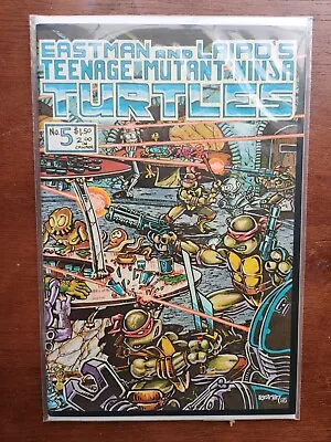 Buy TMNT Comic Teenage Mutant Ninja Turtles 5 NM- 1st Print (1985) UNPRESSED • 159.90£