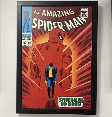 Buy Stan Lee Signed: Amazing Spider-Man #50 Box Canvas, 165/195 Framed • 2,000£