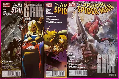 Buy Amazing Spider-man #634-637 (marvel 2010) Grim Hunt 1-4 | 1st Madame Web | Vf • 71.33£