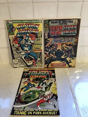 Buy 3 X Vintage Marvel Captain America Comics 151 262 78 Tales Of Suspense  • 0.99£