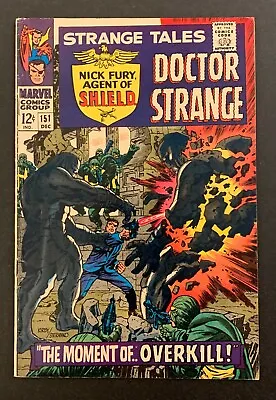 Buy Vintage Marvel Comic • Strange Tales #151 • VG+ • 1969 • 1st Steranko Marvel Art • 27.98£