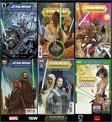 Buy Star Wars High Republic Adventures Quest Of The Jedi Lot Of 6 Key #1 Comics Nm • 31.66£
