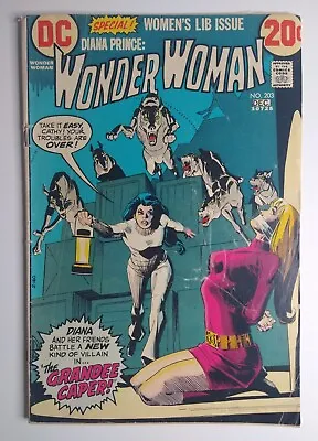 Buy DC Comics Wonder Woman #203 Alleged 'Bondage' Cover By Dick Giordano FN+ 6.5 • 43.69£