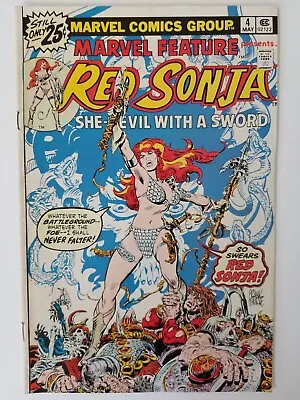 Buy Red Sonja She Devil With A Sword Marvel Feature 4 Bronze Age 1976 • 15.93£