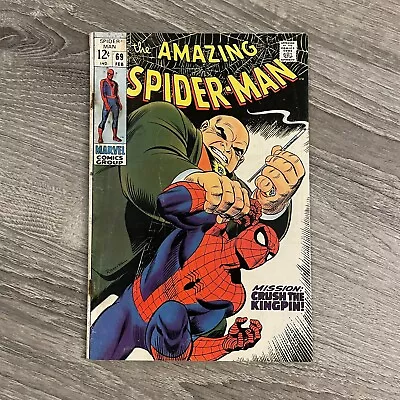 Buy Amazing Spider-Man #69 Kingpin Appearance! Marvel 1969 • 63.54£