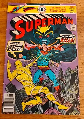 Buy COMIC - Superman No #303 Sept 1976 Bronze Age DC When Lightning Strikes Thunder • 6£