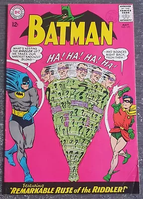 Buy DC Comics Batman #171 FN+ (6.5) May 1965 1st App Silver Age Riddler #MSI0255 • 549.99£