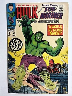 Buy Tales To Astonish #95 - Incredible Hulk Sub-Mariner (Marvel Comics 1967) MCU • 31.77£