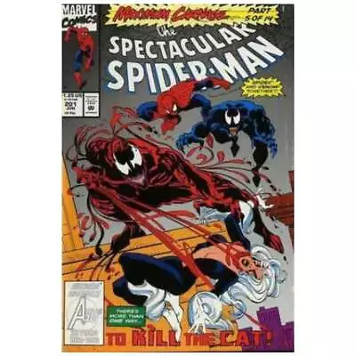Buy Spectacular Spider-Man (1976 Series) #201 In VF Condition. Marvel Comics [t • 3.64£