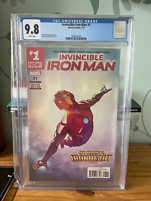 Buy Invincible Iron Man #1 CGC 9.8 1st Cover App Of Riri Williams As Ironheart • 60£