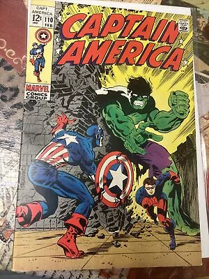 Buy Captain America 110 1968 1st Rick Jones As 4th Bucky 1st Madame Hydra • 225.20£