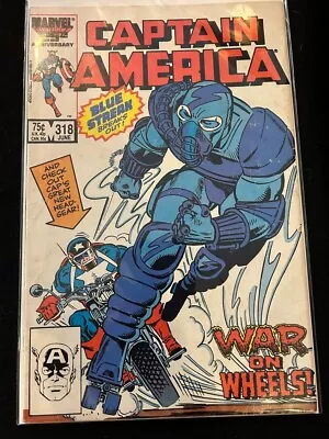 Buy Captain America #318  War On Wheels  (Death Of Blue Streak) (1986)  • 2.40£