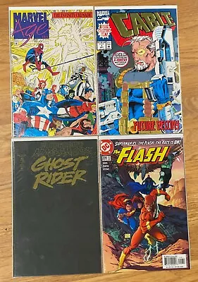 Buy Cable #1 Gold Foil Cover, Marvel Age 124, Ghost Rider 40, All 1993 + Flash 2004 • 36.28£