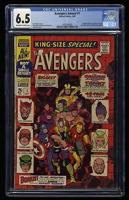Buy Avengers Annual #1 CGC FN+ 6.5 Thor Iron Man Captain America New Line-Up! • 79.62£