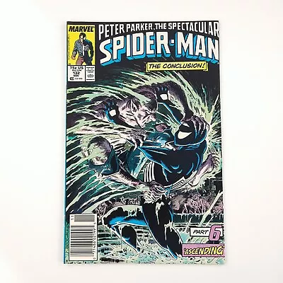 Buy Spectacular Spider-Man #132 Newsstand VF Black Suit (1987 Marvel Comics) • 11.85£