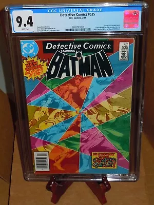 Buy 🔑 Detective Comics #535 CGC 9.4 DC Comics 1984 💎 White Pages Newsstand Edition • 71.13£