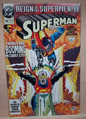 Buy Superman #80: Vol.2, Key Issue, Supermen Tie In, DC Comics (1993) • 1.95£