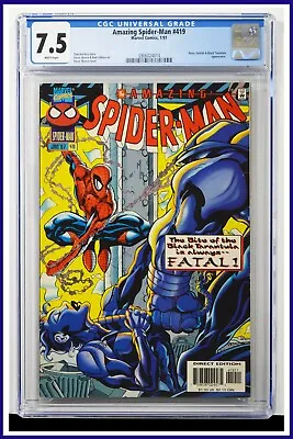 Buy Amazing Spider-Man #419 CGC Graded 7.5 Marvel 1997 White Pages Comic Book. • 81.55£