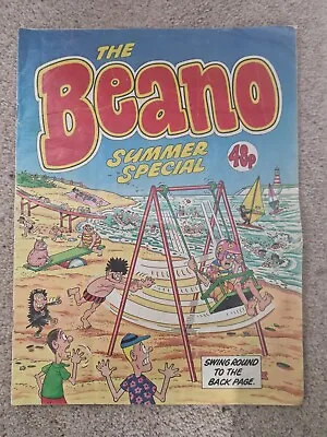 Buy The Beano 1985 Summer Special Comic Dennis Menace, Minnie Minx, Billy Whizz Etc • 3.70£
