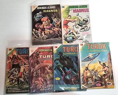 Buy Magnus Robot Fighter & Turok Painted Covers Lot Mexican Editions - Novaro- READ • 44.14£