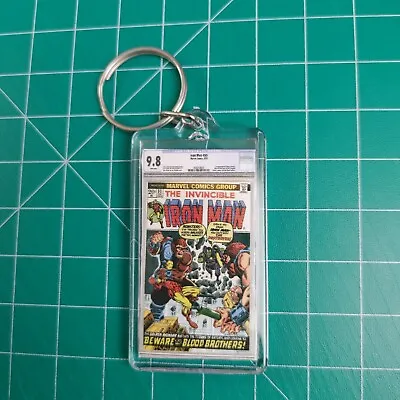 Buy Iron Man 55 CGC Mini Slab Keychain Thanos Drax • 3.95£