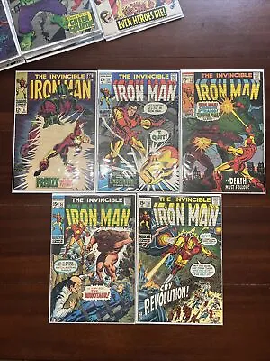 Buy Iron Man 1968 #5 #21 #22 #24 #29 Silver Age Nice Copies. See Pictures • 78.84£