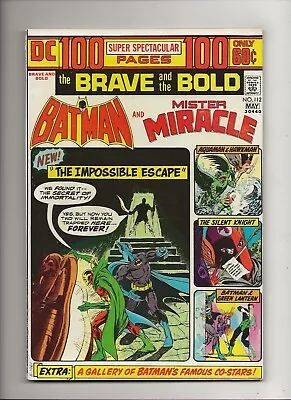 Buy The Brave And The Bold #112 (1974) Batman 100 Page Spectacular High Grade VF 8.0 • 15.02£
