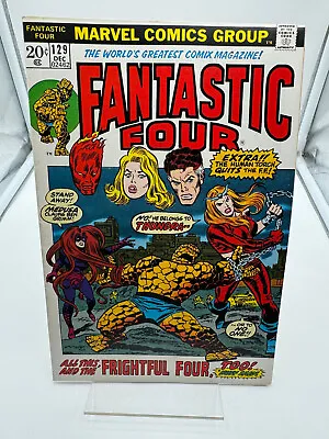 Buy Fantastic Four #129 1st Appearance Of Thundra Disney+ Vintage MCU (1972) • 27.98£