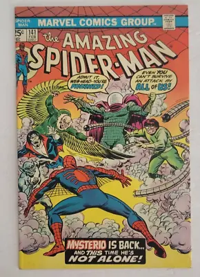 Buy The Amazing Spider-Man #141 1st Appearance Of The 2nd Mysterio Key  1975 • 43.97£