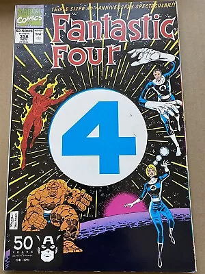 Buy FANTASTIC FOUR #358 1st Piabok Die Cut Marvel Comics 1991 NM • 4.95£