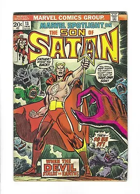 Buy MARVEL SPOTLIGHT # 13 Origin Of SON OF SATAN, 1st MARDUK SATAN, 4.0 VG, 1974 • 16£
