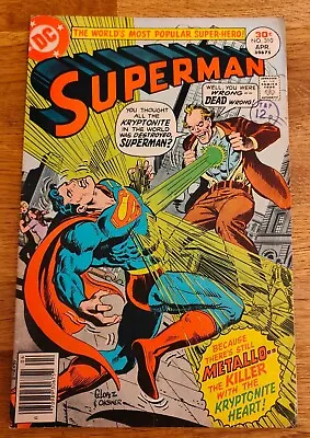 Buy COMIC - Superman No #310 April 1977 Bronze Age DC Metallo Kryptonite Heart • 4£