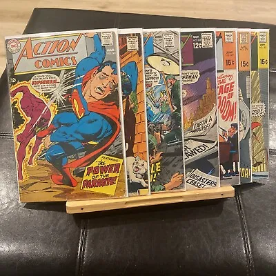 Buy Action Comics Silver Age Lot - 361, 363, 364, 368, 377, 379, 381 - Mid Grade 🔑 • 48.66£