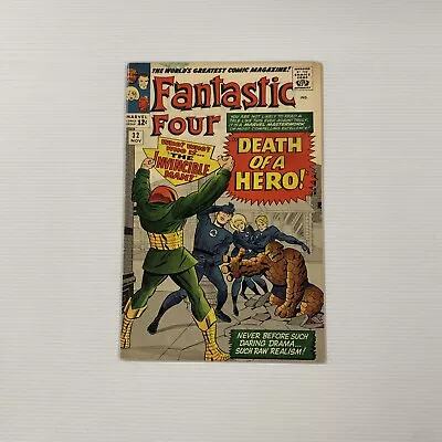 Buy Fantastic Four #32 1964 VG/FN Death Of Franklin Storm Cent Copy *See Description • 55£
